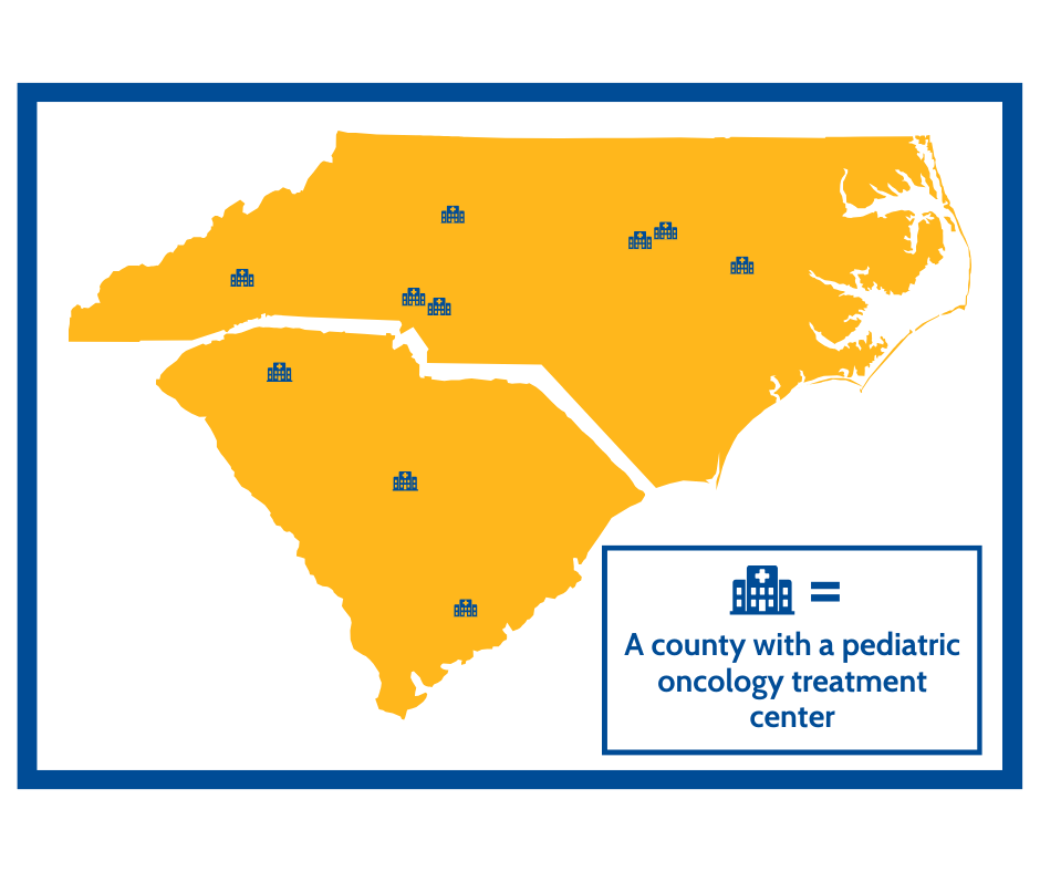 map of treatment centers in the carolinas