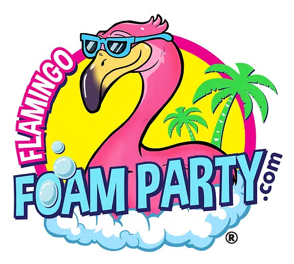 flamingo foam party